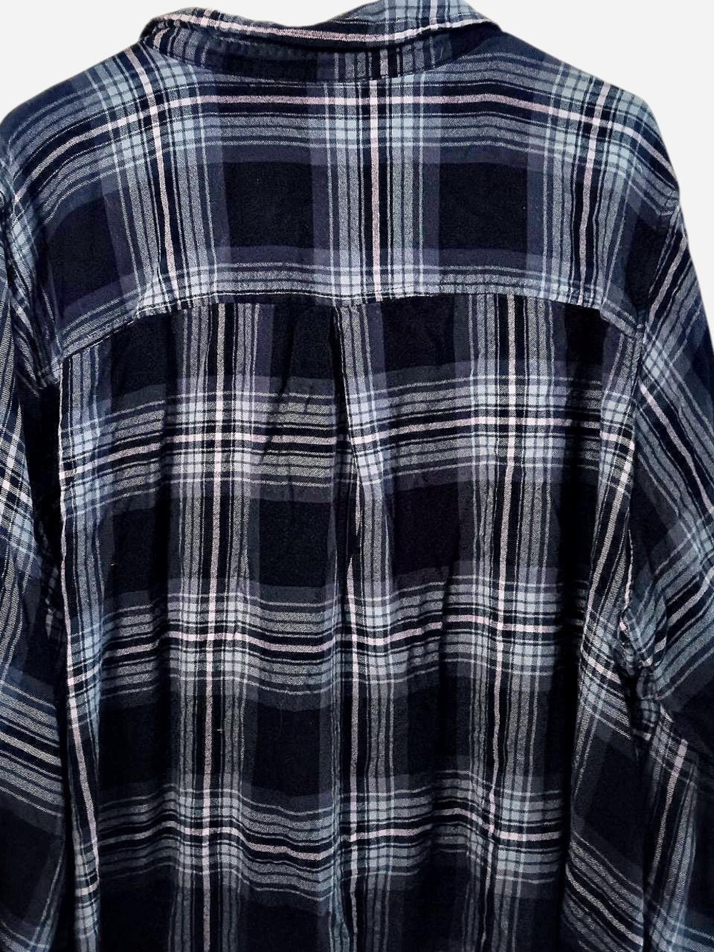 Terra & Sky Navy and Light Blue Plaid Shirt - Picture 5 of 6